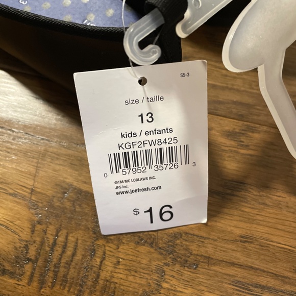 New kids ballet flats with bows black dress shoes size 13 - Picture 3 of 5